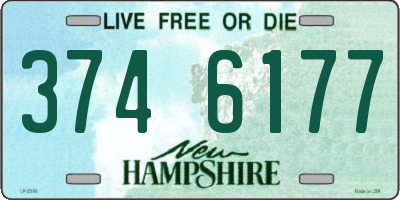 NH license plate 3746177