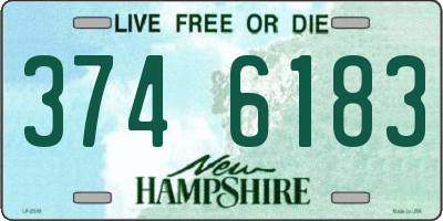 NH license plate 3746183
