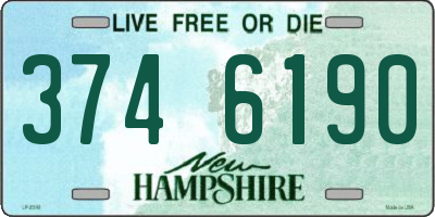 NH license plate 3746190