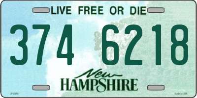 NH license plate 3746218