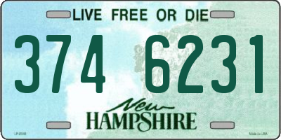 NH license plate 3746231