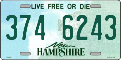 NH license plate 3746243