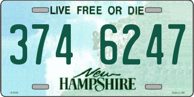 NH license plate 3746247