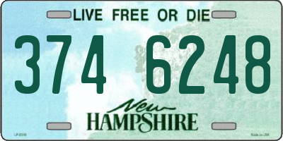 NH license plate 3746248
