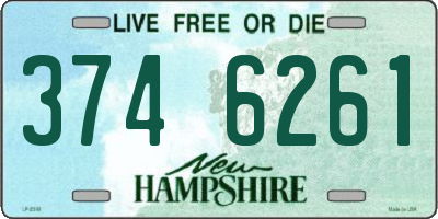 NH license plate 3746261