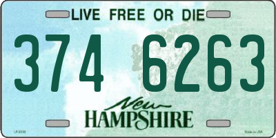 NH license plate 3746263