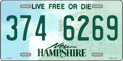 NH license plate 3746269