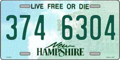 NH license plate 3746304