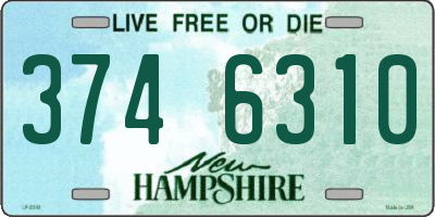 NH license plate 3746310