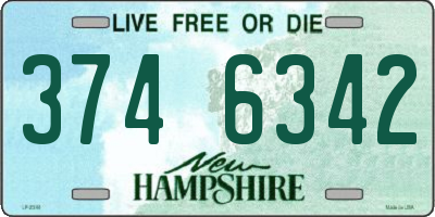 NH license plate 3746342
