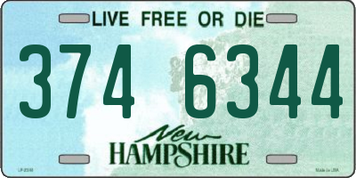 NH license plate 3746344