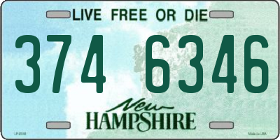 NH license plate 3746346