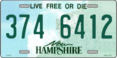 NH license plate 3746412