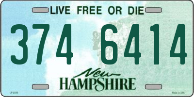 NH license plate 3746414