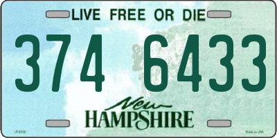 NH license plate 3746433