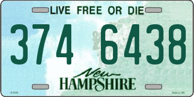 NH license plate 3746438