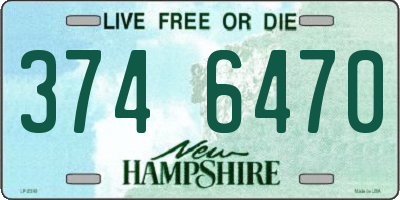 NH license plate 3746470