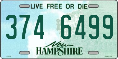 NH license plate 3746499
