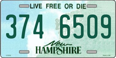 NH license plate 3746509