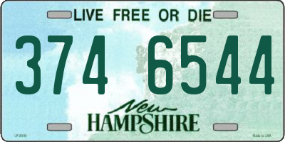 NH license plate 3746544
