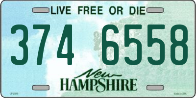 NH license plate 3746558