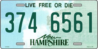 NH license plate 3746561