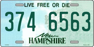 NH license plate 3746563