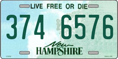 NH license plate 3746576