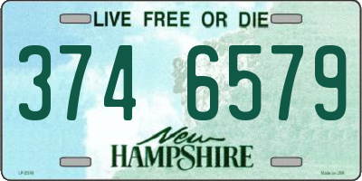 NH license plate 3746579