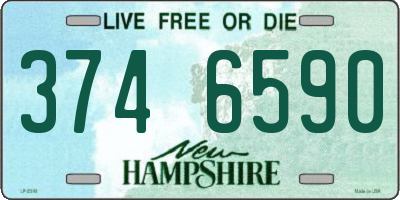 NH license plate 3746590