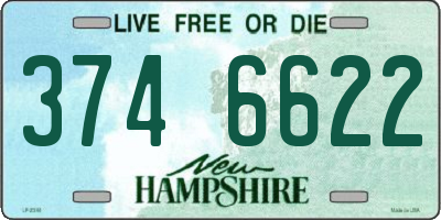 NH license plate 3746622