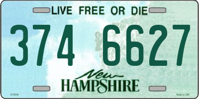 NH license plate 3746627