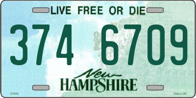 NH license plate 3746709