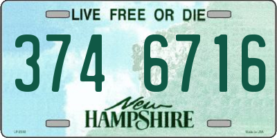 NH license plate 3746716