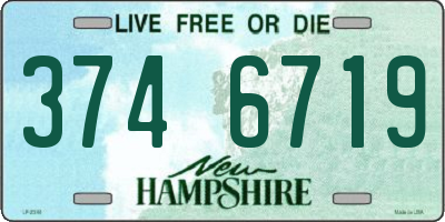 NH license plate 3746719