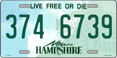 NH license plate 3746739