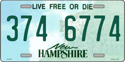 NH license plate 3746774