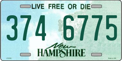 NH license plate 3746775