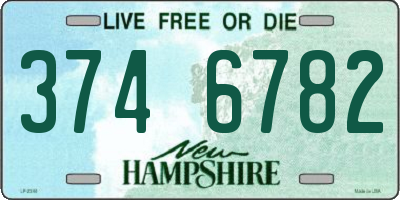 NH license plate 3746782