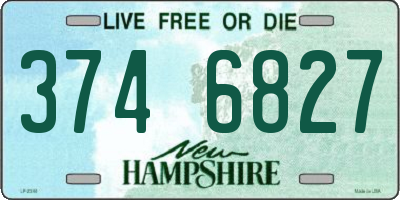 NH license plate 3746827