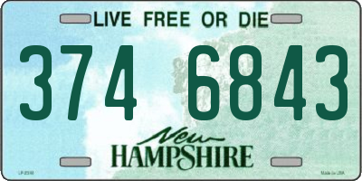 NH license plate 3746843