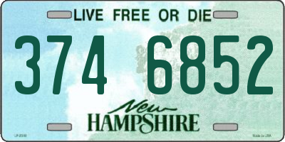 NH license plate 3746852