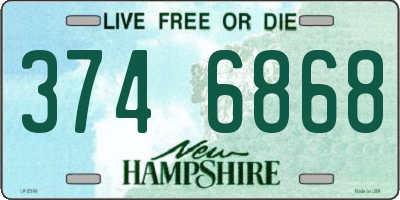 NH license plate 3746868