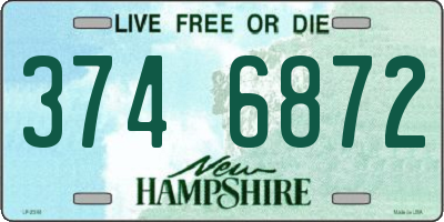 NH license plate 3746872