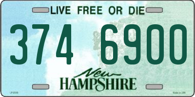 NH license plate 3746900