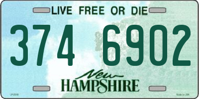 NH license plate 3746902