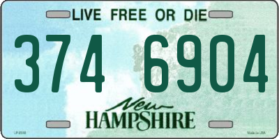 NH license plate 3746904