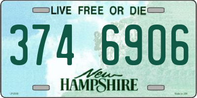 NH license plate 3746906