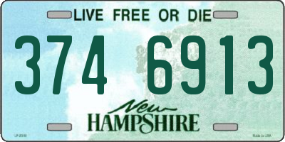 NH license plate 3746913