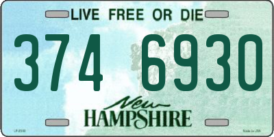 NH license plate 3746930